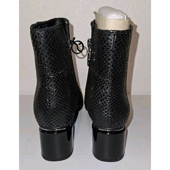 Franco Sarto Women's Marquee Ankle Boot Black Snake MSRP Size 6 $104 - Picture 7 of 12